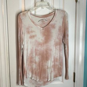 pink and white shirt